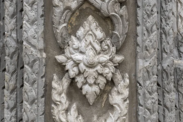 Thai Style Stucco Wall Temple Wall — Stock Photo, Image