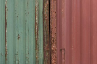 Çinko duvar eski doku. Zemin.