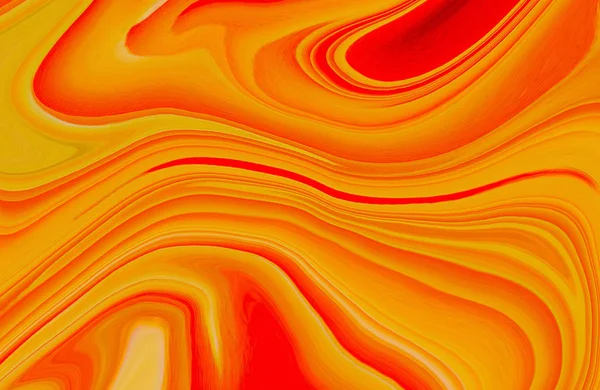 Surface Marbre Coloré Motif Marbre Orange Mélange Courbes Modèle Abstrait — Photo