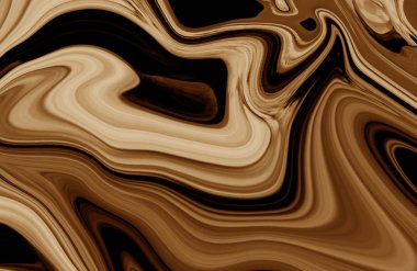 Renkli mermer yüzey. Kahverengi mermer deseni eğrilerinin karışımı. Soyut desen.