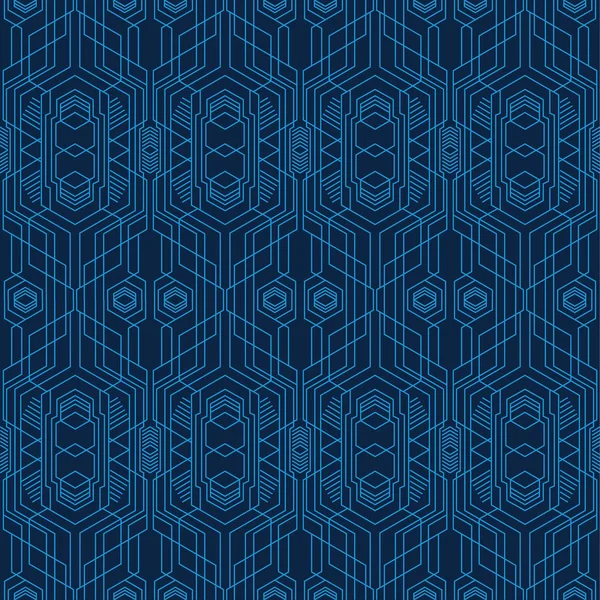 ベクター形式 シームレスな幾何学的な新しいスタイルです シームレスな青い技術のセット 現代の抽象的なテクスチャ — ストック写真
