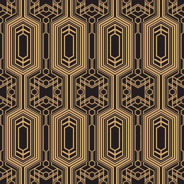 Seamless geometric ornament new style. A set of copper colored lines cutting the sugar seamless. Modern abstract textures.