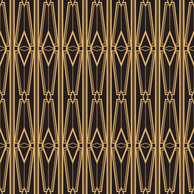 Vektör çizim. Kesintisiz geometrik süsleme sayfasındadır. Şeker sorunsuz kesme bakır renkli çizgiler kümesi. Modern Soyut dokular.