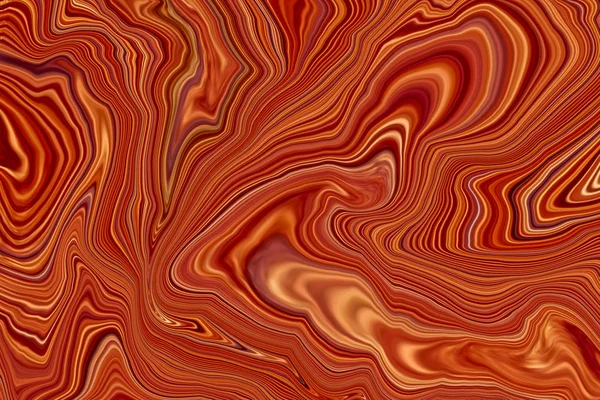 Colorful Marble Surface Orange Marble Pattern Blend Curves Abstract Pattern — Stock Photo, Image