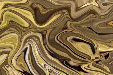 Renkli mermer yüzey. Kahverengi mermer deseni eğrilerinin karışımı. Soyut desen.