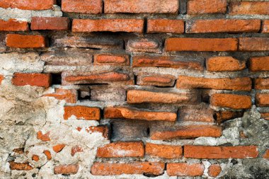 Anten arka plan için eski kırmızı tuğla duvar.