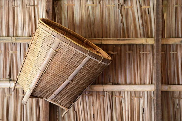 The product of weave machinery made from bamboo is a local product of Thailand.