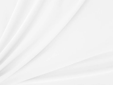 Beyaz ipek saten arka plan pürüzsüz doku arkaplanı. Kumaş açık gri bir ışık dalgası..