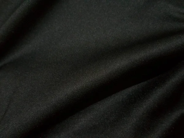 黒と白の波布は美しいしわの質感です 豪華な背景デザイン — ストック写真