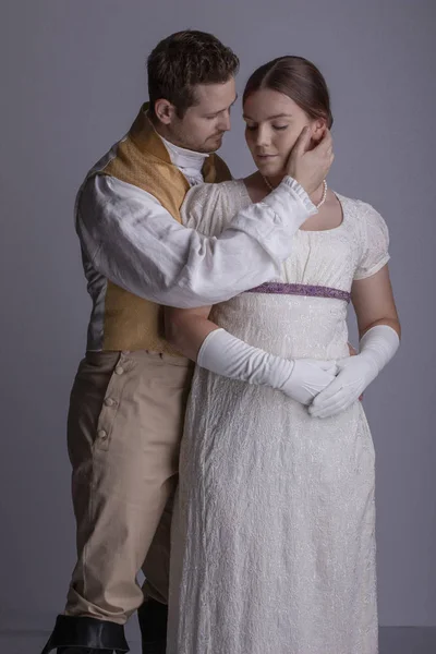 Regency Couple Love — Stock Photo, Image