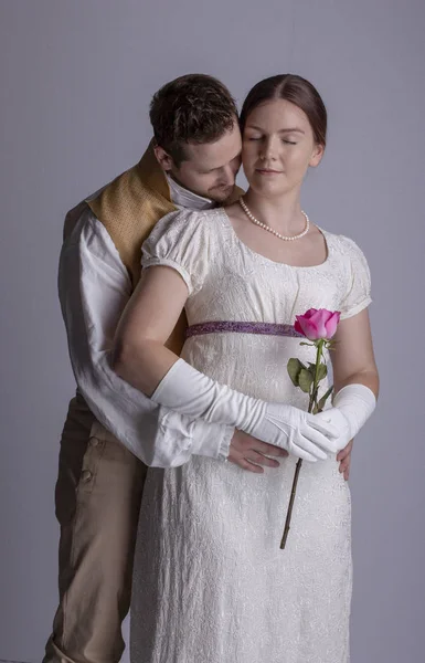 Regency Couple Love — Stock Photo, Image