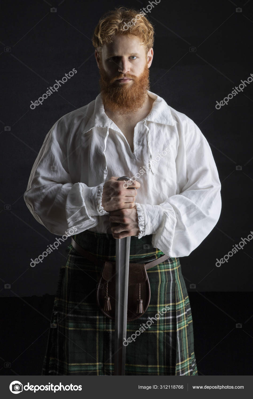 Young Scottish Man Red Hair Beard Stock Photo by ©kathysg 312118766