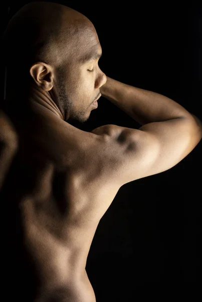 Ballerino Maschile Con Busto Nudo — Foto Stock