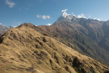 Nepal dağlarda engebeli bir açık macera.