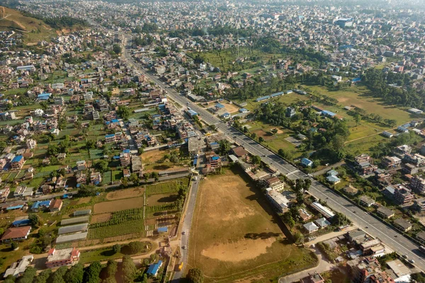 Légi Felvétel Pokahara Város Nepál Délkelet Ázsiában — Stock Fotó