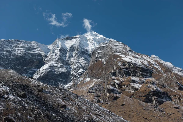 Piękny Widok Góry Annapurna Nepalu Zdalnego Pustyni — Zdjęcie stockowe