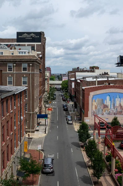 Aerial View City Streets Philadelphia — Stock Photo, Image