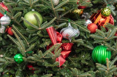 Ağaçtaki Noel süsleri