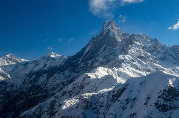 Vista de Machapuchare o Fishtail Mountain — Foto de Stock