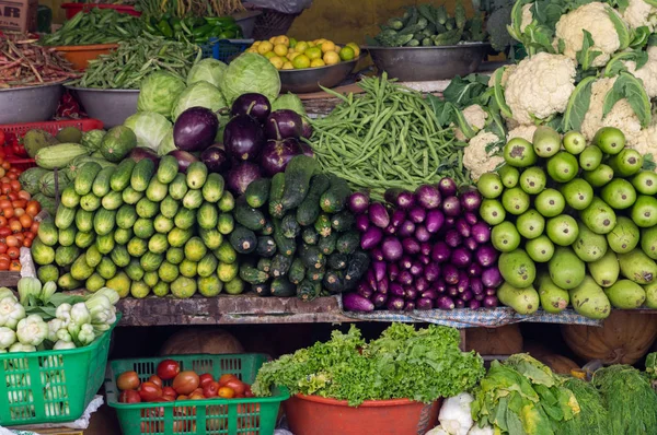 Fresh Vegetables at Vegetable Market Stock Picture
