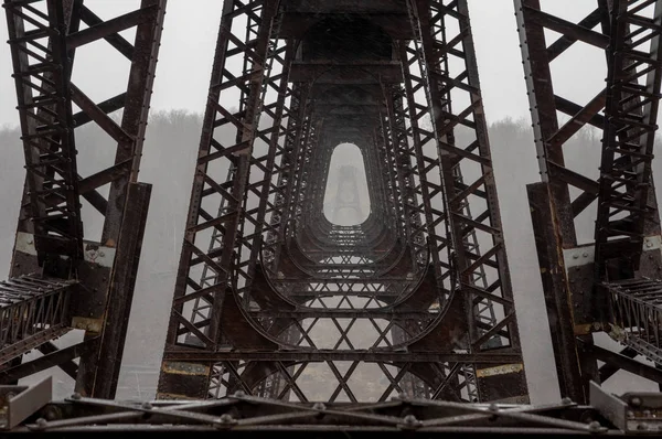 Nosníky mostu Kinzua — Stock fotografie