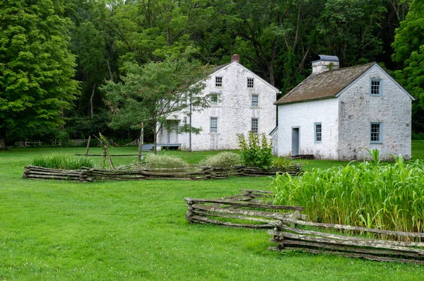 Arbeiterquartiere am Hopewell-Eisenofen — Stockfoto