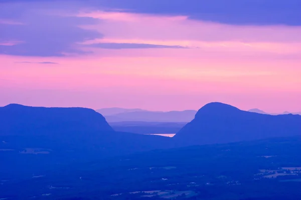 Sunset over Willoughby Gap Vermont — Stock Photo, Image