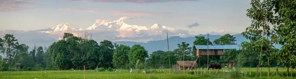 Farmland and Mountains — Stock Photo, Image