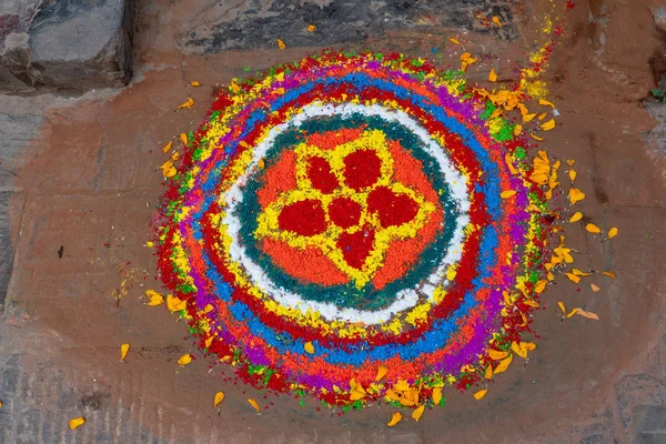 Rangoli Diwali节 — 图库照片