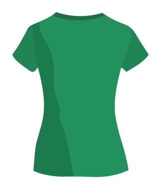 Giysi tasarımı sunumları ve giysi markası görselleri için şık yeşil tişört modeli