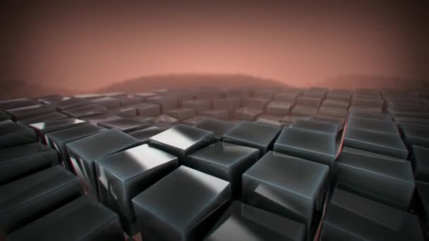 Çok Sorunsuz Ilmekledi Animasyon Cubes — Stok video