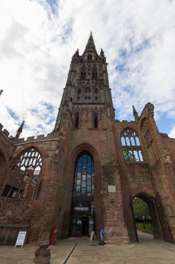 Coventry İngiltere'de Coventry Katedrali kilise kalıntıları