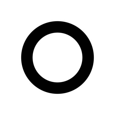 Minimalist çember çizgisi resim tasarımı