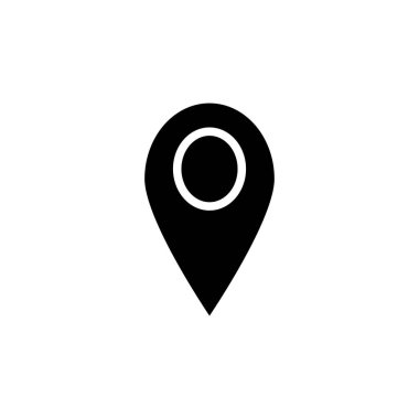 En küçük harita konumu pin hattı resim çizimi tasarımı