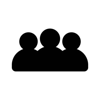 İnsanların soyut vektör grubu sanat simgesi tasarımı