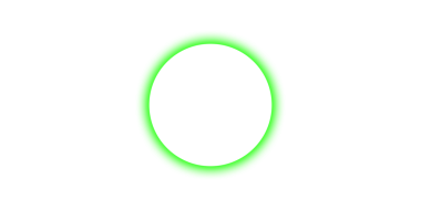 Asgari yeşil ışık dairesi parıltılı sanat çizimi tasarımı