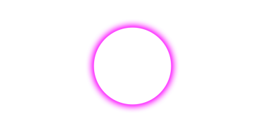 Asgari pembe neon ışıklı daire çizim çizimi