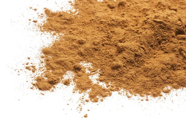 Cinnamon Ground Isolated White Background — Stock Photo, Image