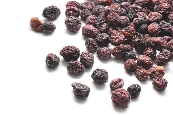 beyaz izole kurutulmuş cranberries