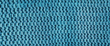 Örme mavi yün, panorama.