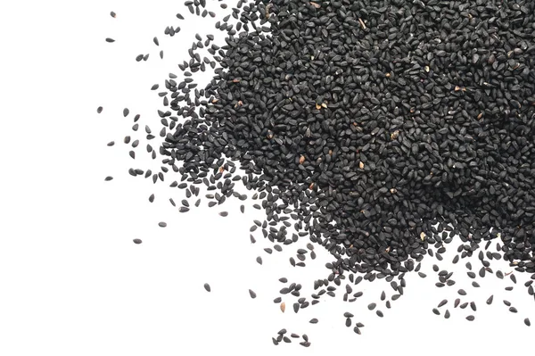 Black Cumin Seeds Isolated White — Stock Photo, Image