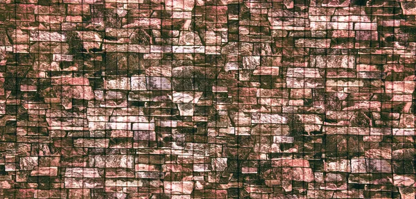 Textur Aus Ziegeln Kopfsteinpflaster Hintergrund Panorama — Stockfoto