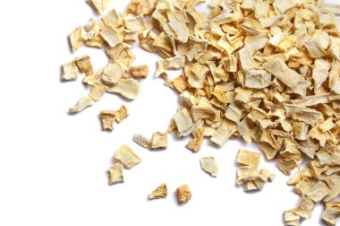 maydanoz kökü üzerinde beyaz izole