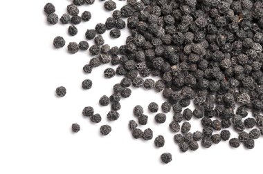 Kuş kiraz beyaz izole kurutulmuş.