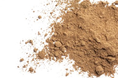 Zemin hindistan cevizi beyaz izole