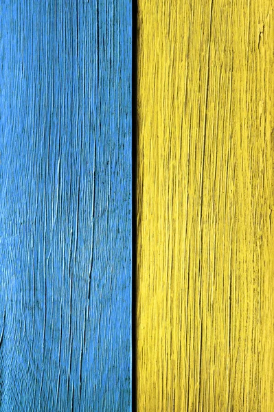 Dos Tableros Verticales Amarillo Azul Fondo Textura — Foto de Stock