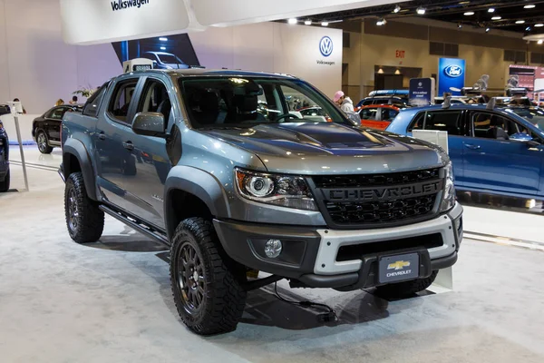 Vancouver, Kanada - Mart 2019: Chevrolet Colorado Zr2 Bison, 2019 Vancouver Otomobil Fuarı'nda alınan
