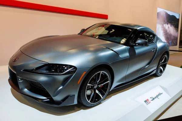 Vancouver, Kanada - 2019 március: Toyota Supra, 2019 Vancouver Auto show hozott — Stock Fotó