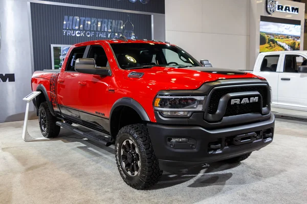 Vancouver, Kanada - Mart 2019: Dodge Ram, 2019 Vancouver Otomobil Fuarı'nda alınan