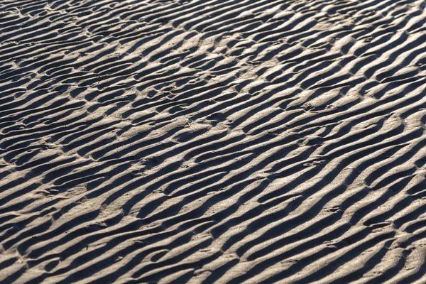 Abstract Wavy Sand Pattern Background in Sun — Stock Photo, Image
